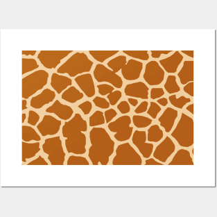 Giraffe Animal Print Posters and Art